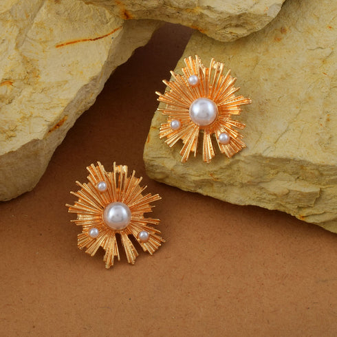 Pearl Drop Statement Earrings