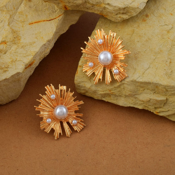 Pearl Drop Statement Earrings