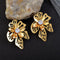 Gold Plated Floral Danglers
