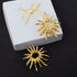 Gold Radiant Sunburst Earrings