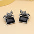 Majestic Pegasus Motif Oxidised Earrings from Trenzify Store.
