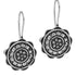 Magical Oxidized Silver Floral Hook Earrings from Trenzify Store.