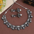 Exquisite Oxidised Silver Choker Set for Women from Trenzify Store.