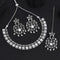 Elegant Oxidised Silver Necklace Set for Women from Trenzify Store.
