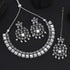 Elegant Oxidised Silver Necklace Set for Women from Trenzify Store.