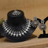 Exquisite Oxidised Silver Necklace Set for Women from Trenzify Store.