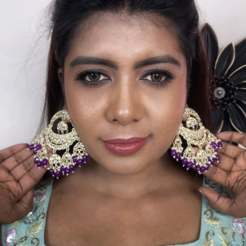 Pearl Chandbali Earrings from Trenzify Store.