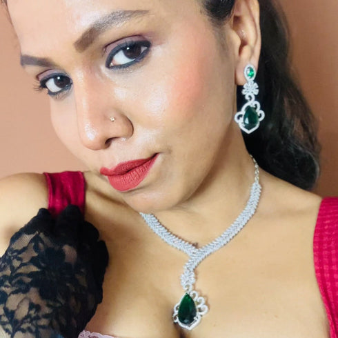 American Diamond Necklace Set