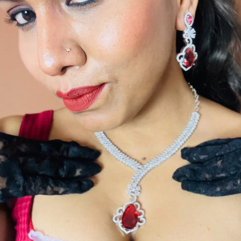 American Diamond Necklace Set