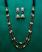 Double-Layer Black Bead Mangalsutra Set from Trenzify Store.