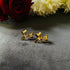 Golden Bow anti-tarnish stud earrings with high gold plating and polished finish from Trenzify Store