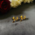 Golden Bow anti-tarnish stud earrings with high gold plating and polished finish from Trenzify Store