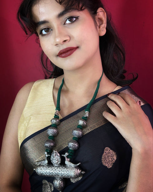 Oxidized Antique Long Necklace only