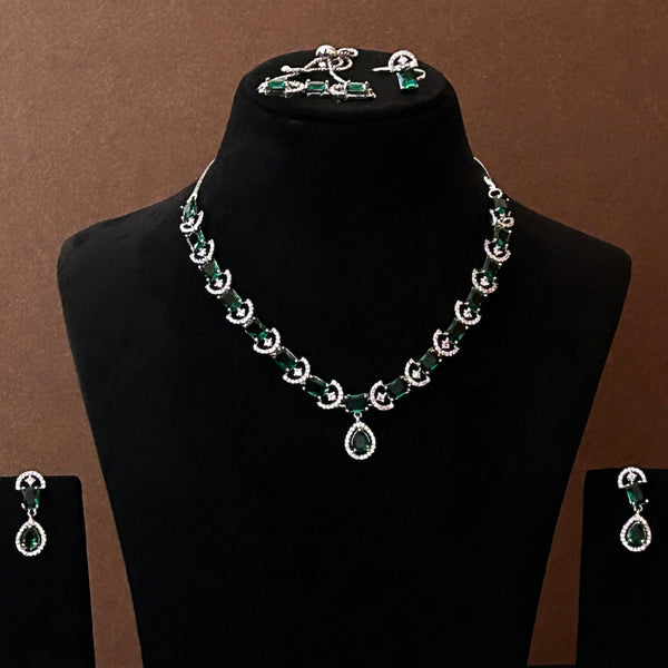 Amrican Diamond Necklace Set