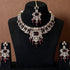 Victorian Ruby Kundan Necklace Set from Trenzify Store.