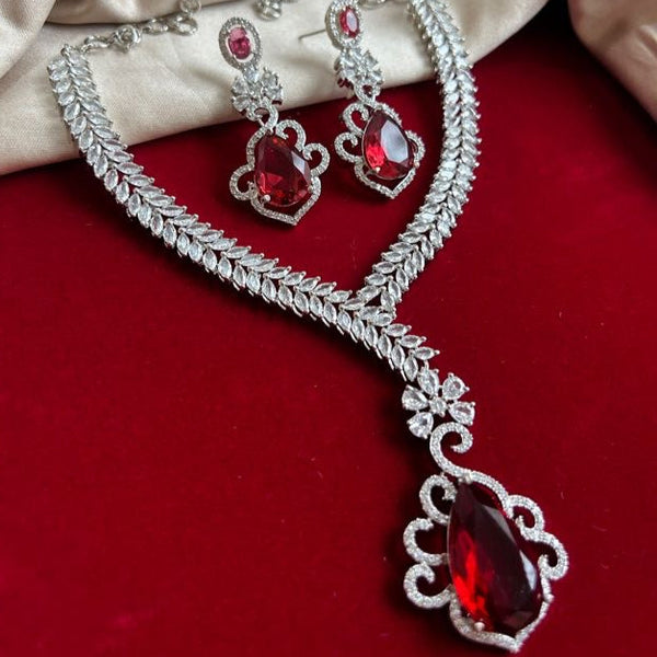 American Diamond Necklace Set