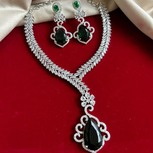 American Diamond Necklace Set