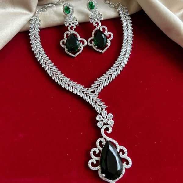 American Diamond Necklace Set