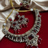 Victorian Ruby Kundan Necklace Set from Trenzify Store.