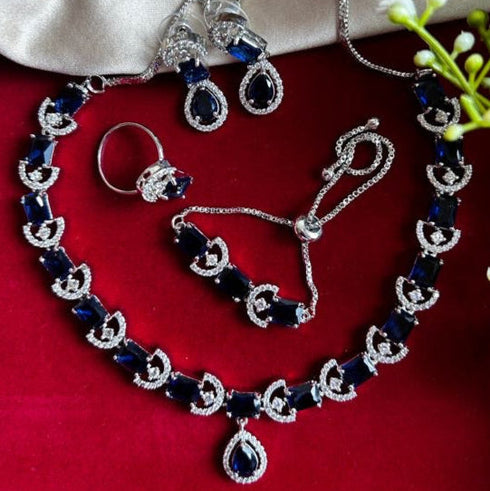 American Diamond Necklace Set
