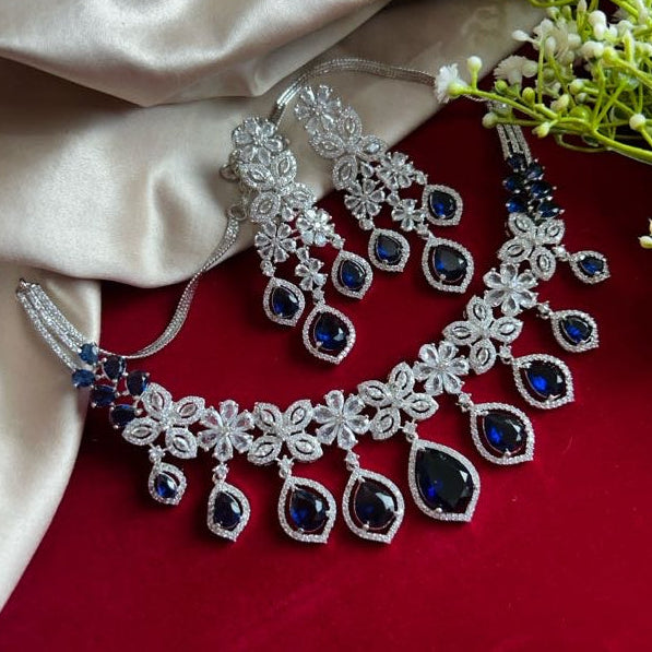 American Diamond Necklace Set from Trenzify Store.