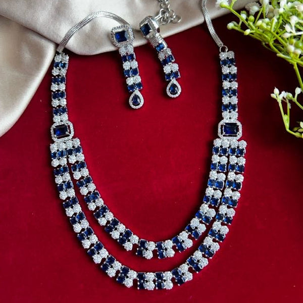 Beautiful American Diamond Necklace Set for Women from Trenzify Store.