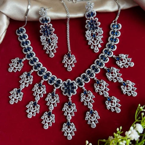 American Diamond Necklace Set from Trenzify Store.