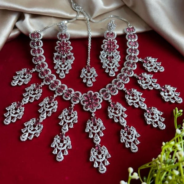 American Diamond Necklace Set from Trenzify Store.