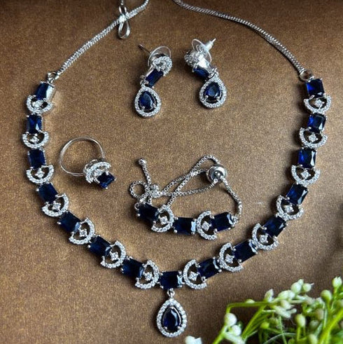 American Diamond Necklace Set