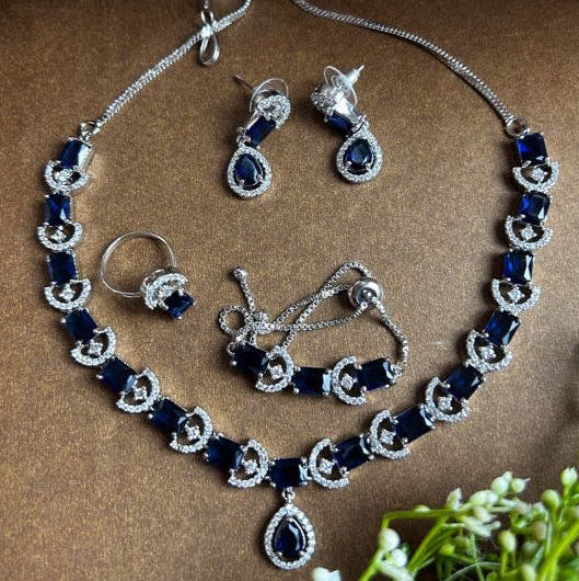 American Diamond Necklace Set