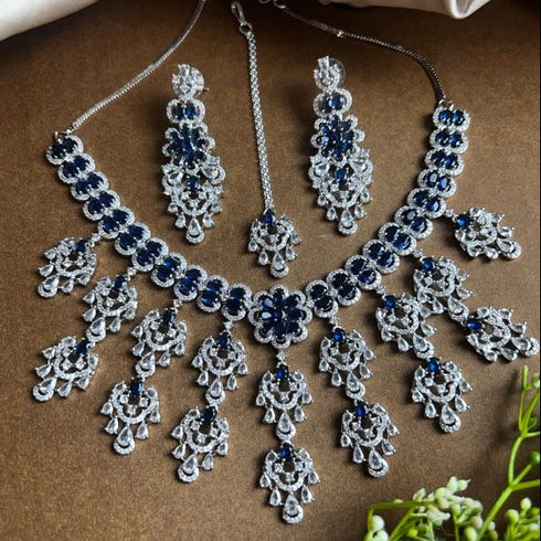 American Diamond Necklace Set from Trenzify Store.