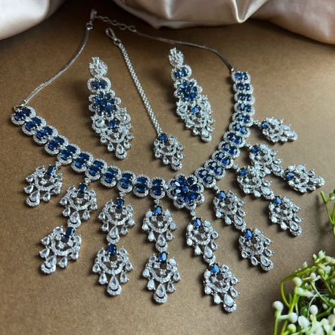 American Diamond Necklace Set from Trenzify Store.