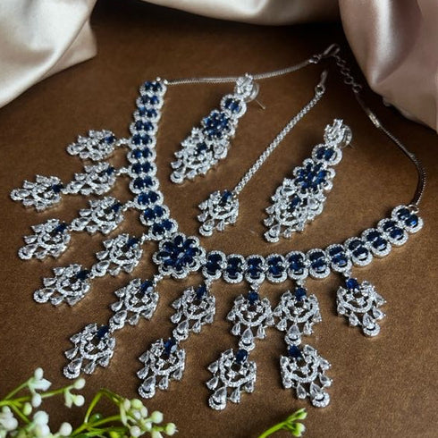 American Diamond Necklace Set from Trenzify Store.