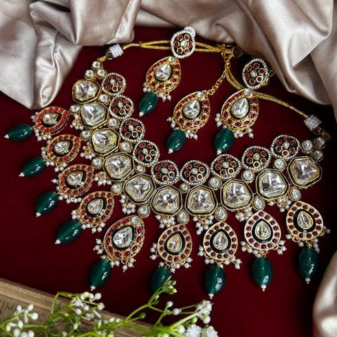 Majestic Kundan Choker Set for Women from Trenzify Store.