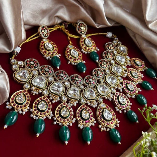 Majestic Kundan Choker Set for Women from Trenzify Store.