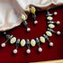 White Beaded Oxidised Necklace Set from Trenzify Store.