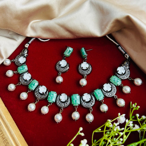 Oxidised Necklace Set