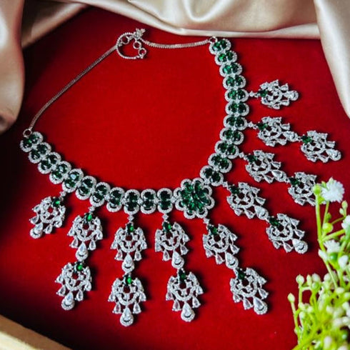 American Diamond Necklace Set from Trenzify Store.