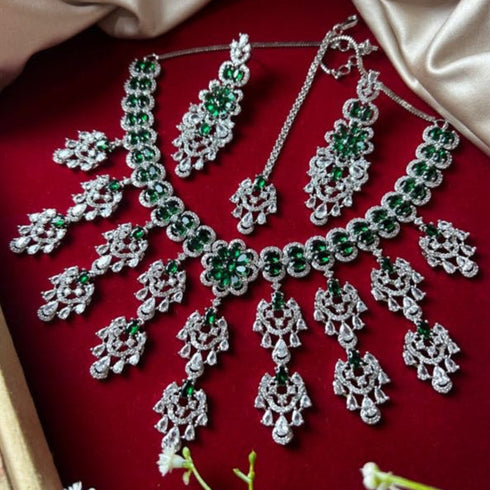 American Diamond Necklace Set from Trenzify Store.