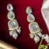 Classic Mirror Kundan Dangler Earrings from Trenzify Store.