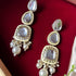 Classic Mirror Kundan Dangler Earrings from Trenzify Store.