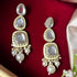 Classic Mirror Kundan Dangler Earrings from Trenzify Store.