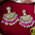 Kundan Dome Fan Earrings from Trenzify Store.