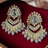 Kundan Peacock Chandbali Earrings from Trenzify Store.