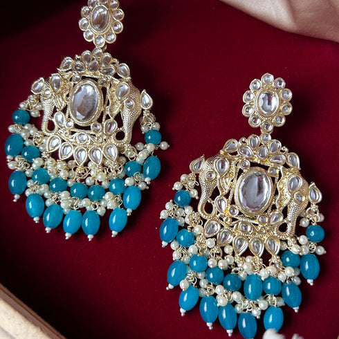Pearl & Stone Chandbali Earrings from Trenzify Store.