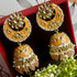 Meenakari Kundan Jhumka Earrings from Trenzify Store.