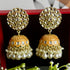 Floral Meenakari Kundan Jhumka Earrings from Trenzify Store.