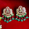 Regal Kundan Beaded Studs from Trenzify Store.