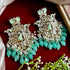 Lotus & Peacock Kundan Earrings from Trenzify Store.