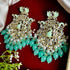 Lotus & Peacock Kundan Earrings from Trenzify Store.